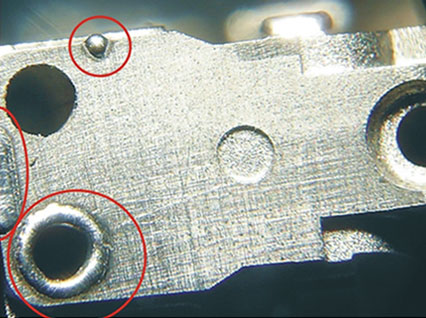 <a href='http://peoplering.cn/product/3.htm' class='text_a'>模具激光焊機(jī)</a>修復(fù)模具效果